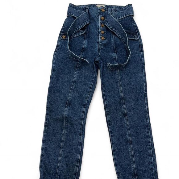 Denim - Sezane Women's Blue and Navy Jeans